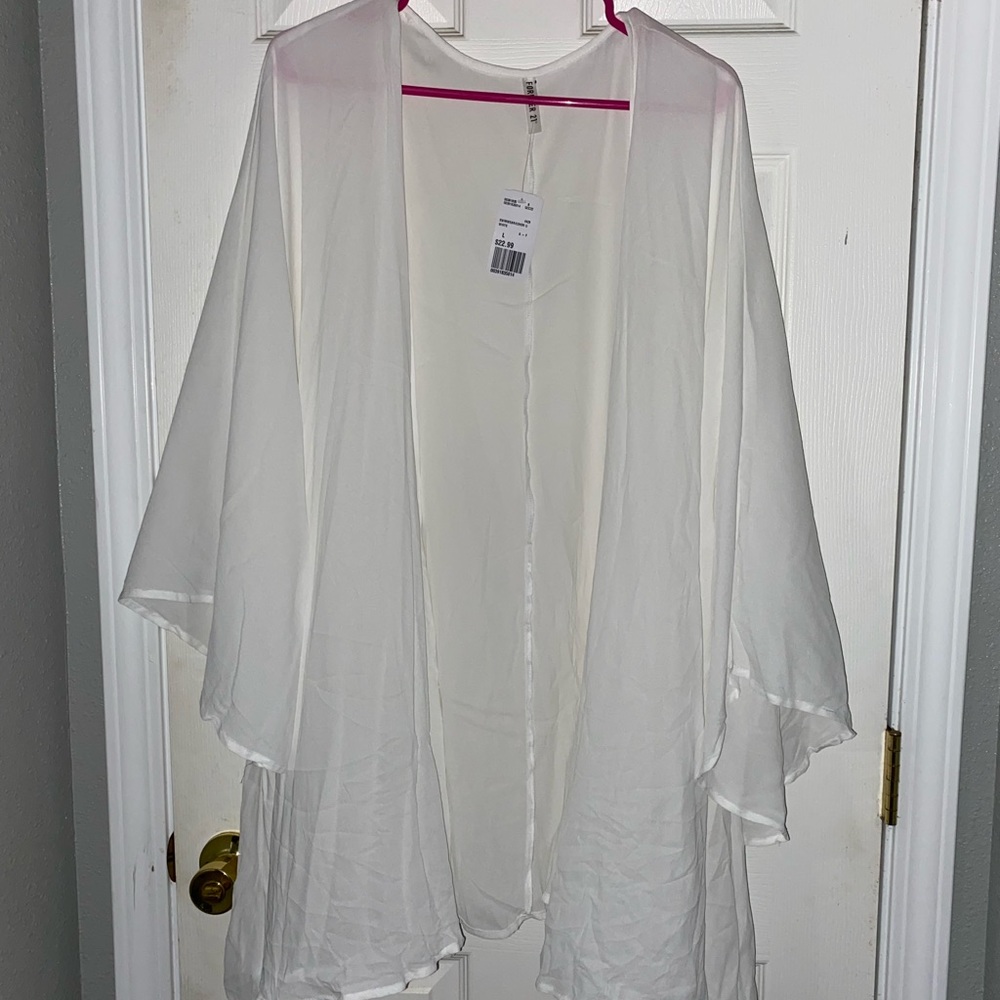 Forever21 White Swimwear Cover Up